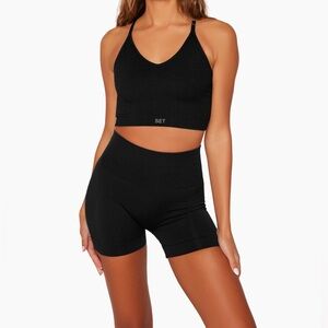 SET Active Sculptflex Ribbed V Bra in Fig Small